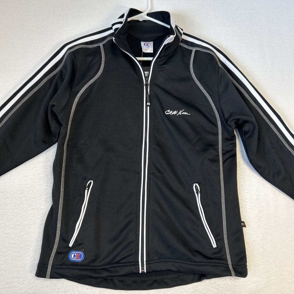 Cliff Keen Youth Large Black Wrestling Jacket Premiere Full Zipper